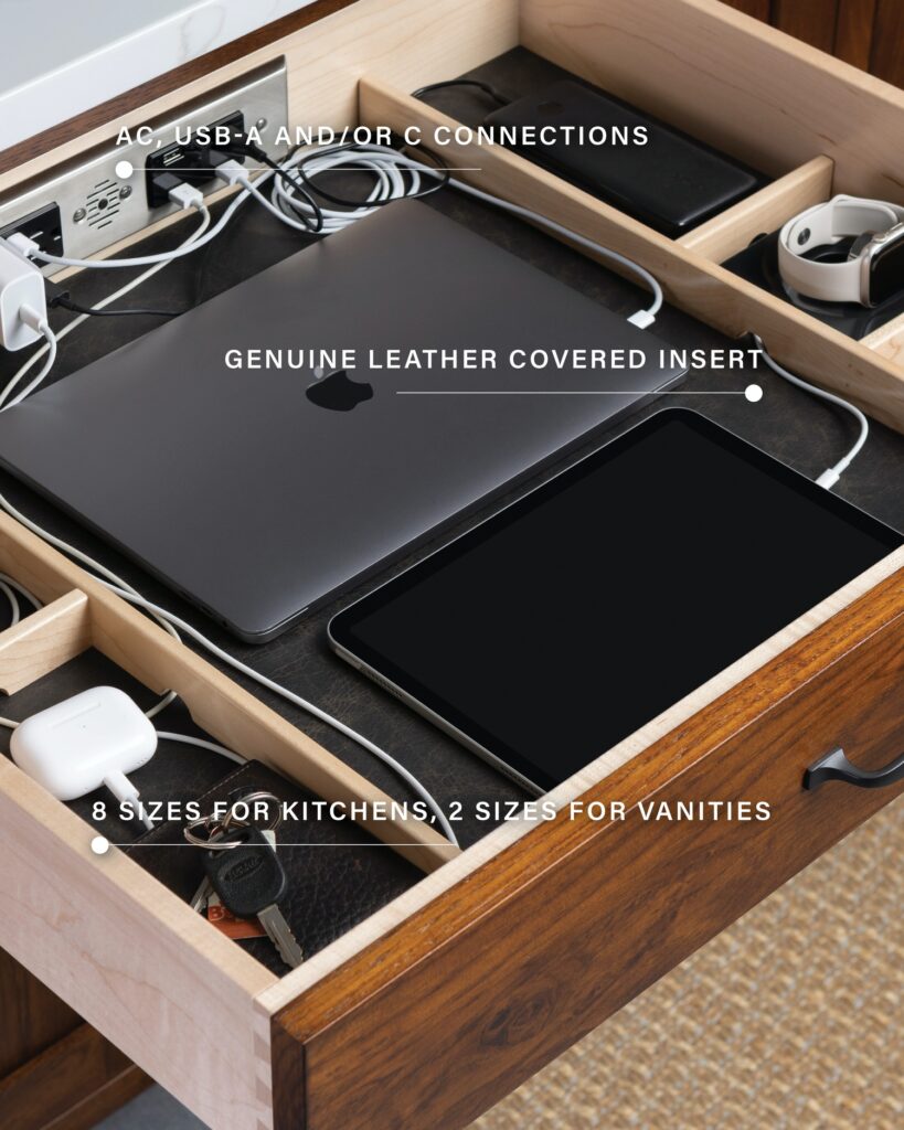 In drawer power outlet kitchen cabinets tulsa