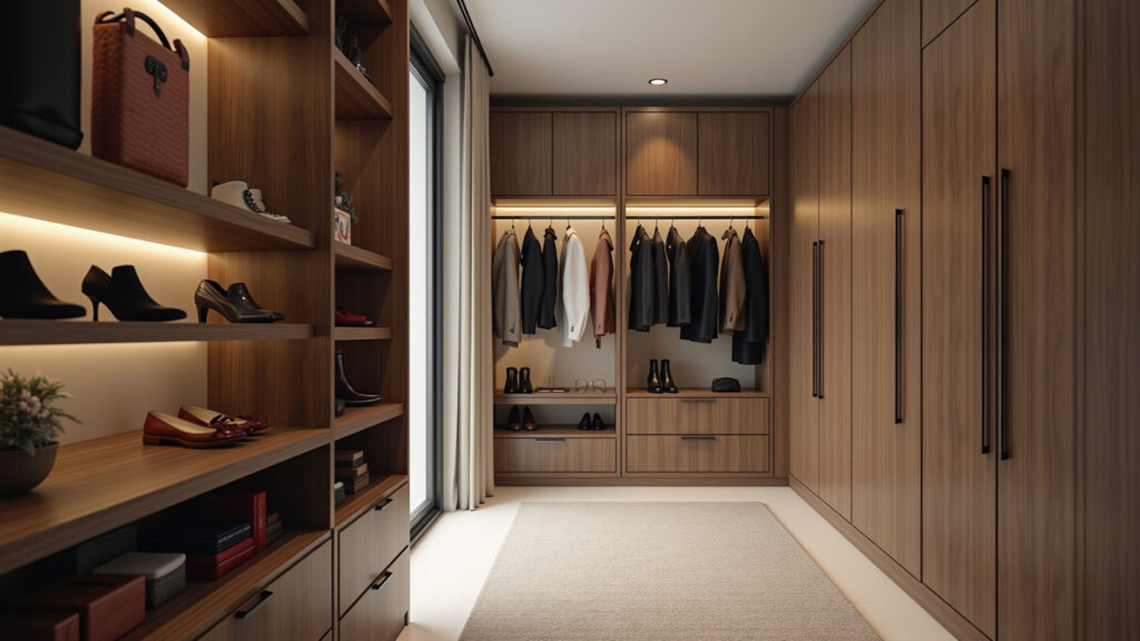 Custom Closet with LED Lighting - kitchen and bath remodeling contractor